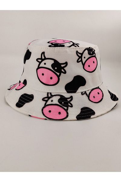 Shuttle Park Unisex Anti-Sweat Happy Cow Bucket Bucket Hat - Quality Fashion