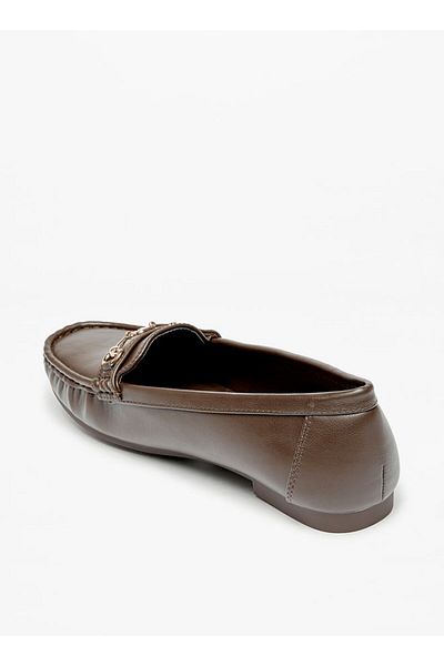 Flora Bella by Shoexpress Metal Accented Slip-On Loafers