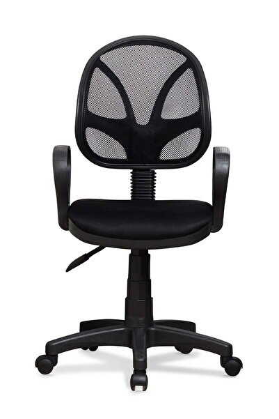 arenzo Ev ve Ofis Çalışma Sandalyesi Bilgisayar ve Sekreter Koltuğu Bella Model Siyah
