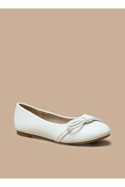 Flora Bella by Shoexpress Slip-On Ballerina Shoes with Bow Accent