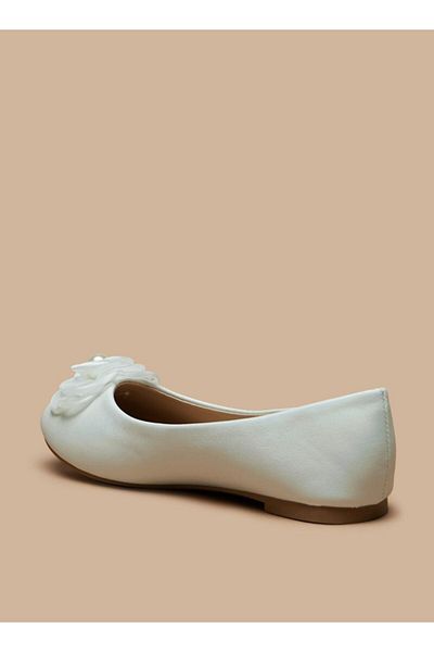 Flora Bella by Shoexpress Applique Detail Slip-On Round Toe Ballerina Shoes