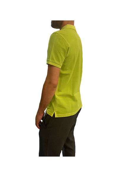 HNS Ανδρικό μπλουζάκι με λαιμόκοψη πόλο - HNS - ST04002-Pistachio Green-S