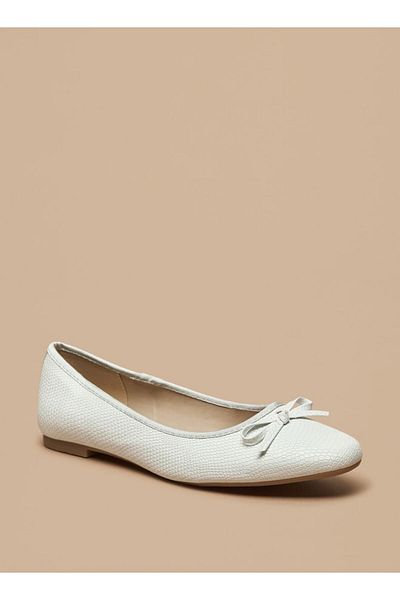 Celeste Women's Bow Detail Slip-On Ballerina Shoes