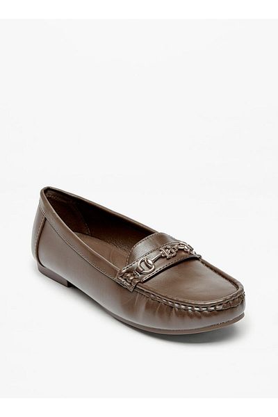 Flora Bella by Shoexpress Metal Accented Slip-On Loafers