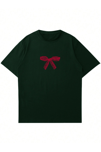 Ginevra Ženska majica prevelikog kroja - sa otiskom crvene trake