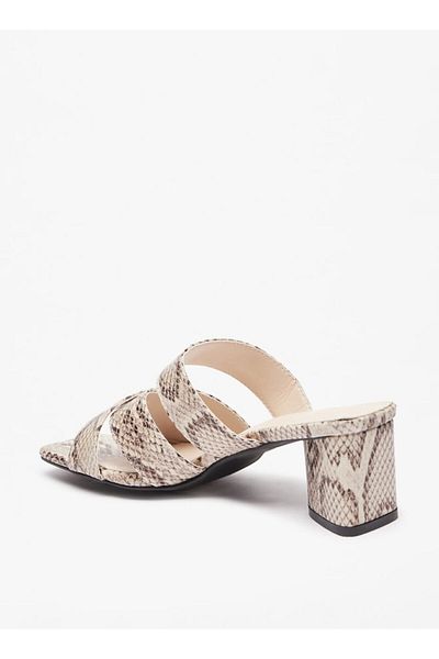Flora Bella by Shoexpress Strappy Slip-On Sandals with Block Heels