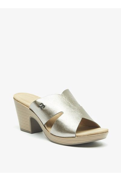 Flora Bella by Shoexpress Floral Bella Cutout Detail Slip-On Sandals with Block Heels