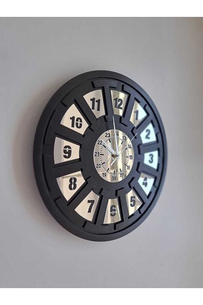 Wooden Factory Top Seller Silver Plexi Mirror Gift or Special Decorative Wall Clock for Your Home