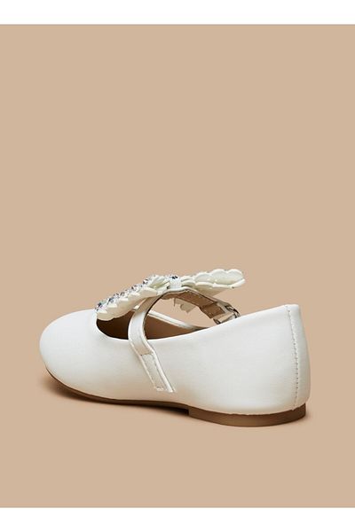 Flora Bella by Shoexpress Embellished Bow Applique Mary Jane Shoes
