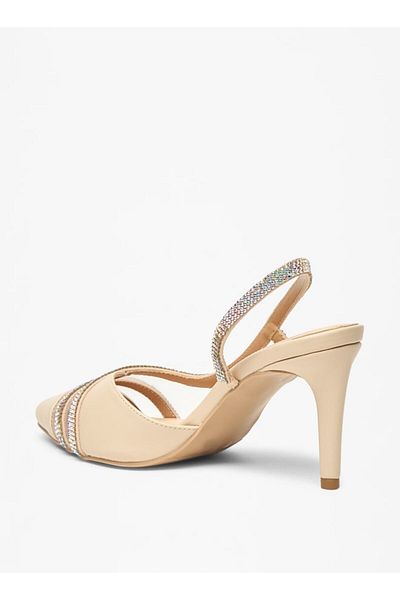 Celeste Women's Embellished Slip-On Sandals with Stiletto Heels