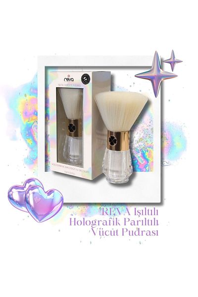 REVA Glittering Holographic Glitter Low-cut Body Powder - Holographic Explosion For Decolette Vegan