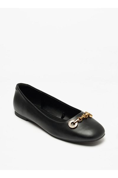 Celeste Women's Metal Accent Slip-On Ballerina Shoes