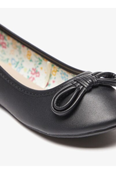 Flora Bella by Shoexpress Solid Slip-On Ballerina Shoes with Bow Accent