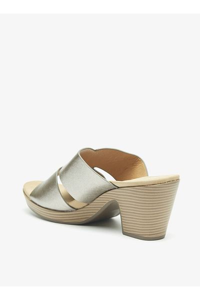 Flora Bella by Shoexpress Floral Bella Cutout Detail Slip-On Sandals with Block Heels
