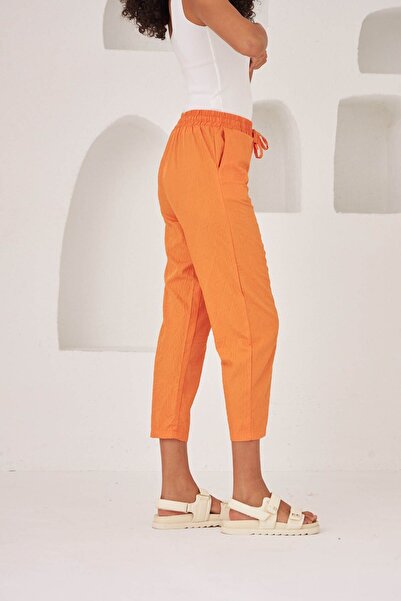 Orfeo Negro GEOMETRIC PATTERNED COMFORTABLE FIT FABRIC TROUSERS