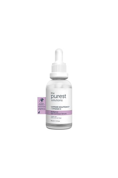 The Purest Solutions Strahlendes Augenkonturserum Koffein 5 % + Vitamin C Strahlend