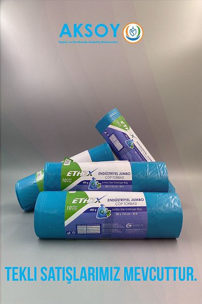 Ethex Industrial Jumbo Size Roll Garbage Bag 80x110cm - 90lt