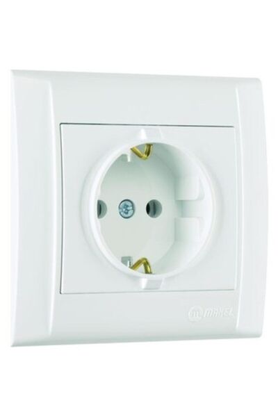 MAKEL Beyaz Topraklı Priz
