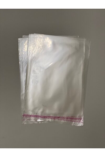 HUR-AY PACK 75 Adet-32x45 Cm - Çeyiz-düğün-kına Için Şeffaf - Kendinden Yapışkanlı - Parlak Jelatin Poşet