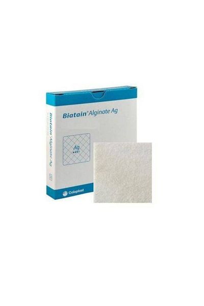 Coloplast Biatain Alginate Ag 15*15 cm 6*6in Ref:3765 10 Pieces