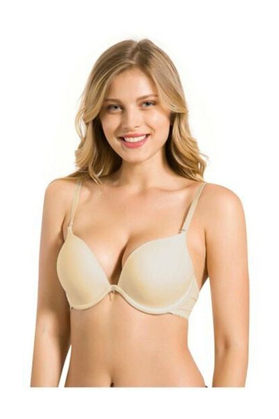 Le Jardin Women's Ecru Magic Growth Push Up Bra 7034