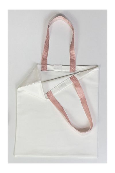 Hulganz Geanta Tote Print cu Maner Roz - Dimensiune Periata, 33x40cm