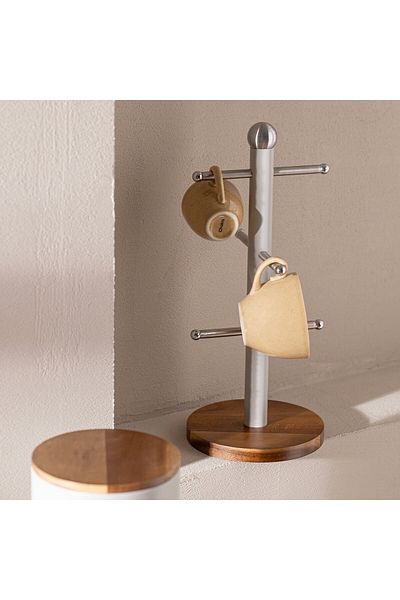 Chakra Agni Akasya Cup Hanger 35x15 cm Natural