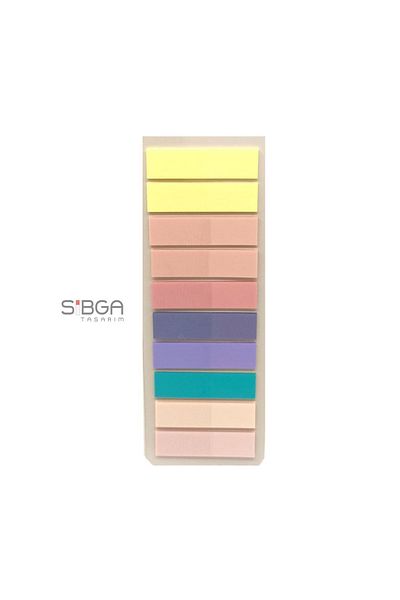 sibga tasarım Transparent Colored Postit Post-it Post ItBookmark Bookmark Postit Sticker Note Paper 200 Sheets