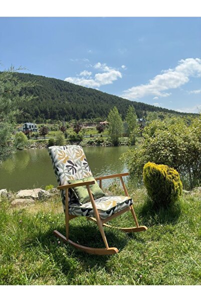 Asedia Trend Naturel Tropikal Sallanan Sandalye Dinlenme Emzirme Baba Tv Okum...