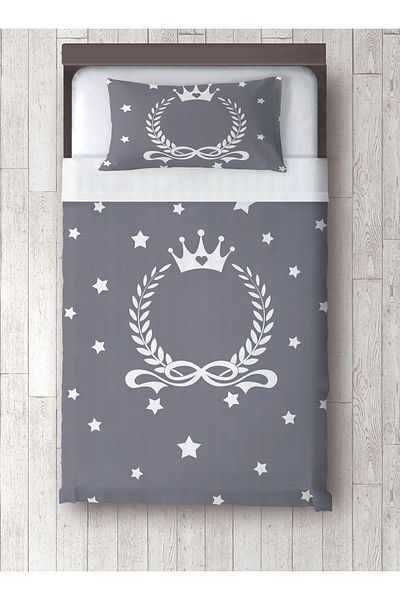 yok yok evim eve dair her şey Crowned Single Pique and Pillowcase
