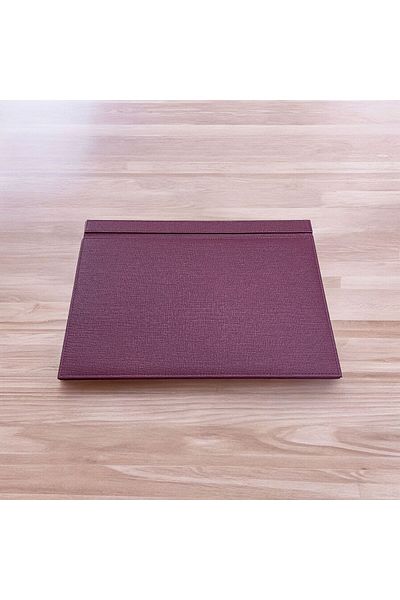 Kerem ofis Elite One Piece Leather Desk Mat with Lid - Special Stitched