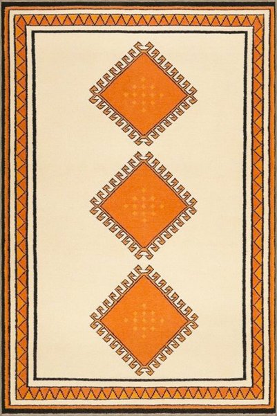 Rugs Modern Halı سجادة قاعدة منسوجة منقوشة بتصميم البقلاوة البرتقالية وسجادة ...