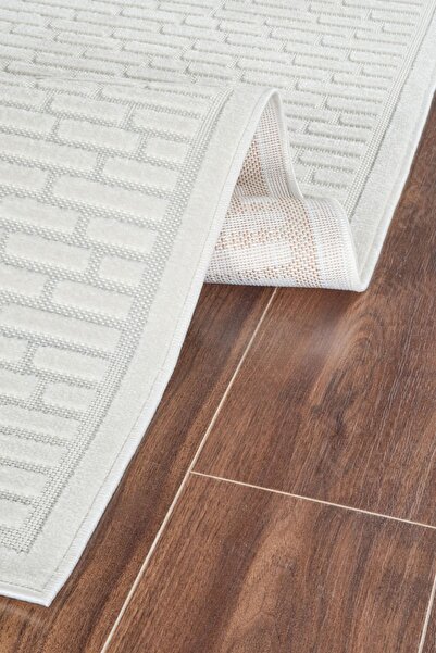 Kaşmir Halı 7/24 Sierra Leon Krem Salon Mutfak Halısı Yolluk