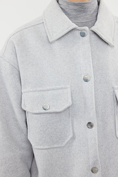 Trendyol Collection Oversize sezónní pletená bunda s kasmírem - tenká bunda TWOAW25MO00077