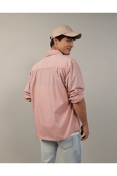 AMERICAN EAGLE AE Poplin Everyday Button-Up Shirt