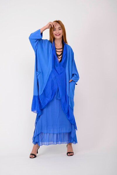 Park Moda 8783 Шовковий блуз з деталями