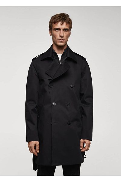 MANGO Man Klassischer wasserabweisender Trenchcoat