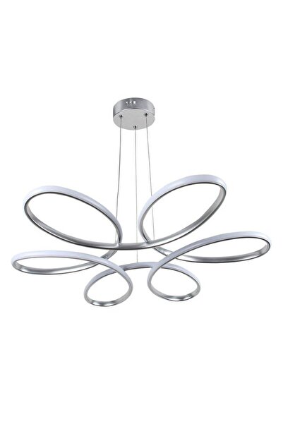 Öznur Elektrik PAPATYA LED AVİZE GÜMÜŞ KASA ÜÇ RENK