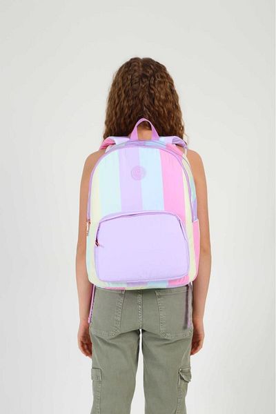 KAUKKO Line Lilac K1751 - Rainbow Backpack