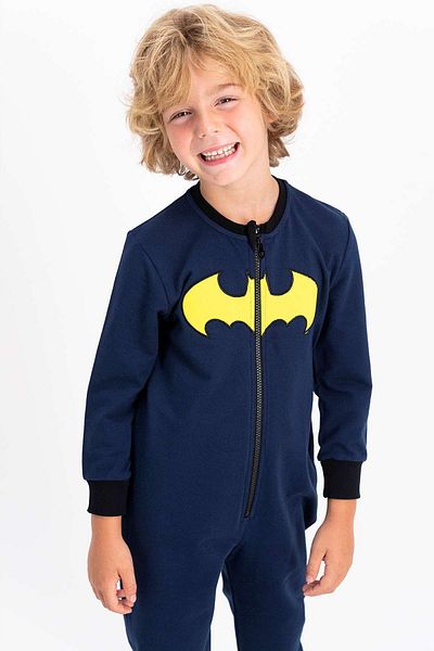 Batman Boy's Navy Blue Jumpsuit