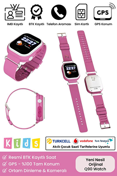 Kidstech Çocuklar Için Gps Konum Btk Kayıtlı Sim Kartlı Çocuk Takip Ortam Din...