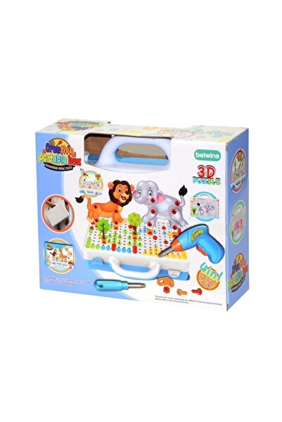 SmartFox 3d Puzzle ve Oyun Tamir Çantası Plus Pilli Matkaplı