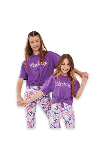 SKECHERS Sk241045 Graphic Tee g Sleeve Fuchsia Kids T-Shirt