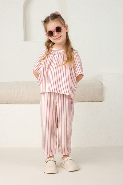 Mioma Kids Pink Striped Trousers