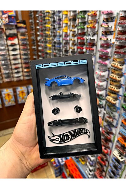 HOT WHEELS Porsche 911 (mavi) Diorama