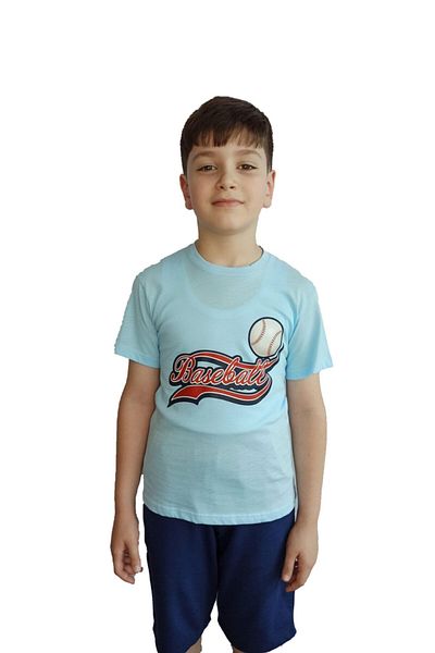 Bluence Blue Boy Waiter Children's Cotton T-shirt