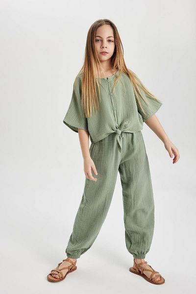 DeFacto Girl's Cotton Trousers - B5044a824sm Model