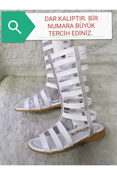 Özgür Kids KIZ ÇOCUK TAŞLI GLADYATÖR SANDALET AYAKKABI