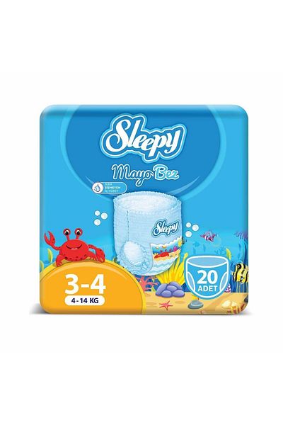 Sleepy Swimsuit PANTY Diaper Size 3-4 Maxi 20 Pieces (4-14kg)