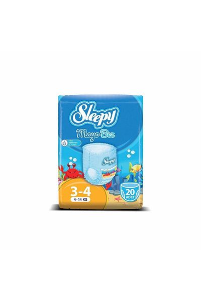 Sleepy Swimsuit PANTY Diaper Size 3-4 Maxi 20 Pieces (4-14kg)